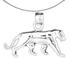 14K or 18K Gold Lion Pendant