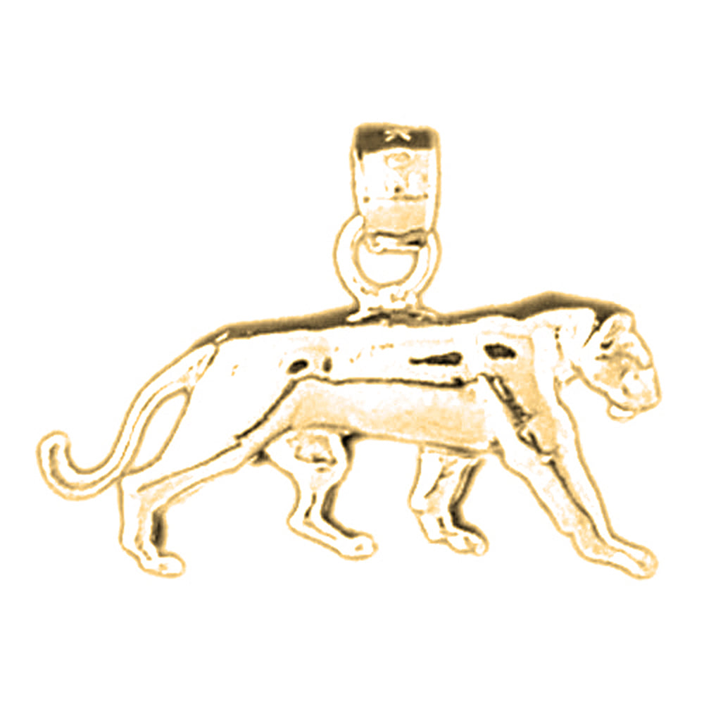 14K or 18K Gold Lion Pendant