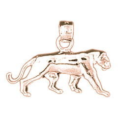 14K or 18K Gold Lion Pendant