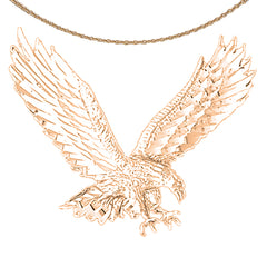 14K or 18K Gold Eagle Pendant