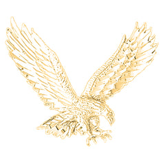 14K or 18K Gold Eagle Pendant