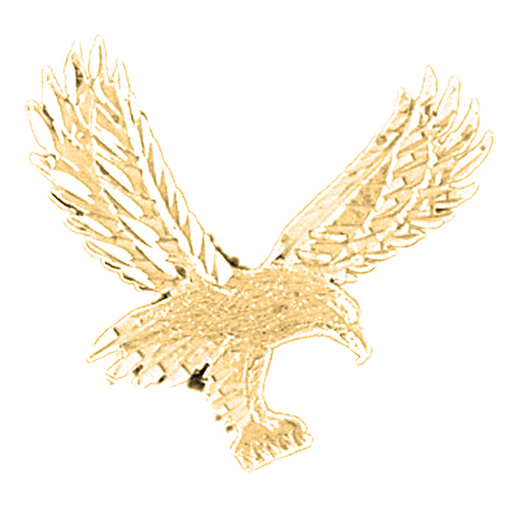 14K or 18K Gold Eagle Pendant