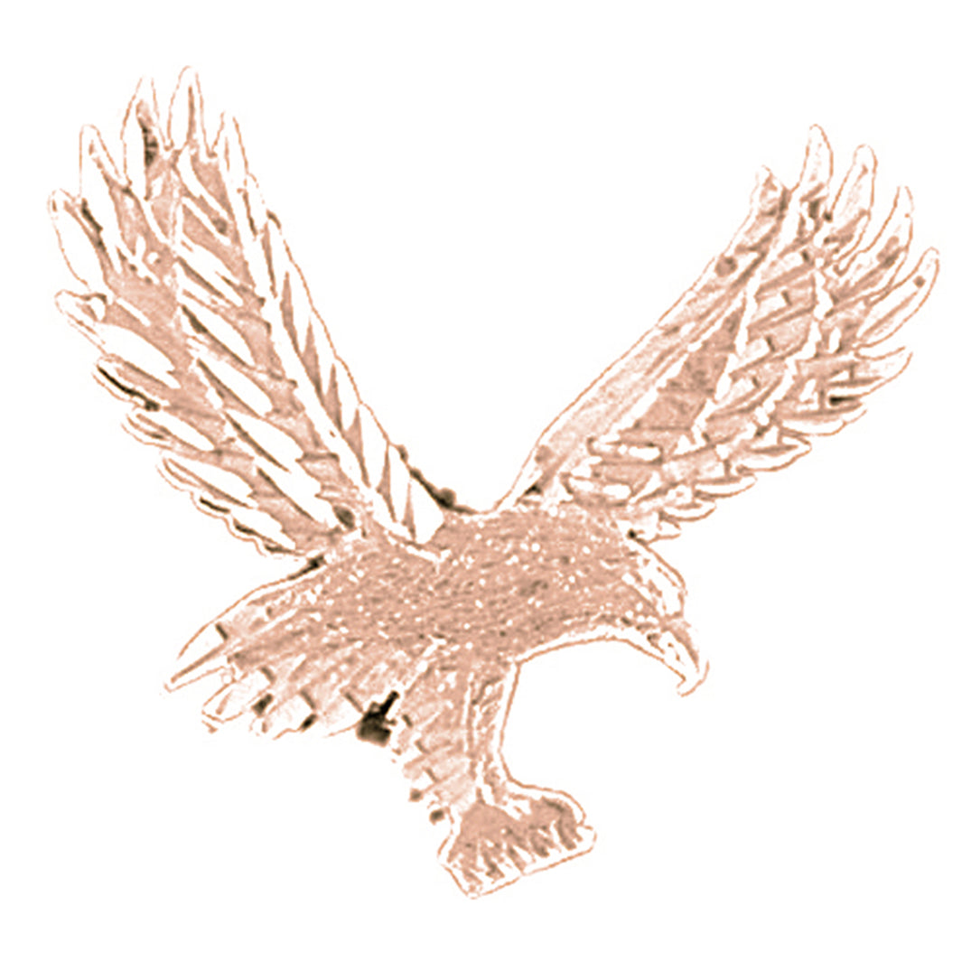 14K or 18K Gold Eagle Pendant