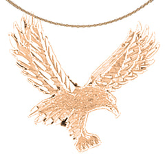 14K or 18K Gold Eagle Pendant