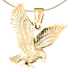 14K or 18K Gold Eagle Pendant