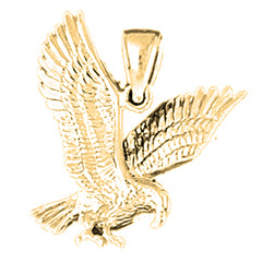 14K or 18K Gold Eagle Pendant