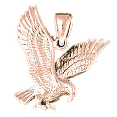 14K or 18K Gold Eagle Pendant