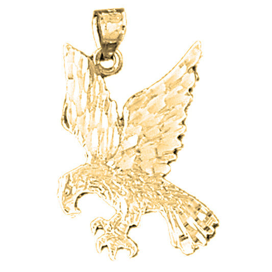 14K or 18K Gold Eagle Pendant