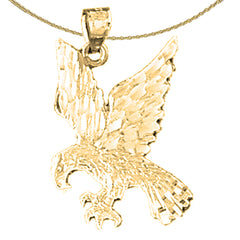 14K or 18K Gold Eagle Pendant