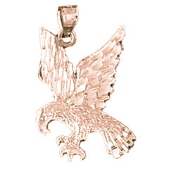 14K or 18K Gold Eagle Pendant