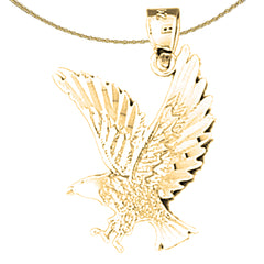 14K or 18K Gold Eagle Pendant