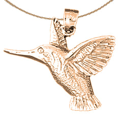 Colgante Colibrí de Oro de 14K o 18K