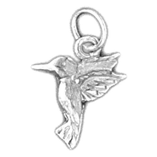 14K or 18K Gold Hummingbird Pendant