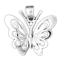 14K or 18K Gold Butterfly Pendant