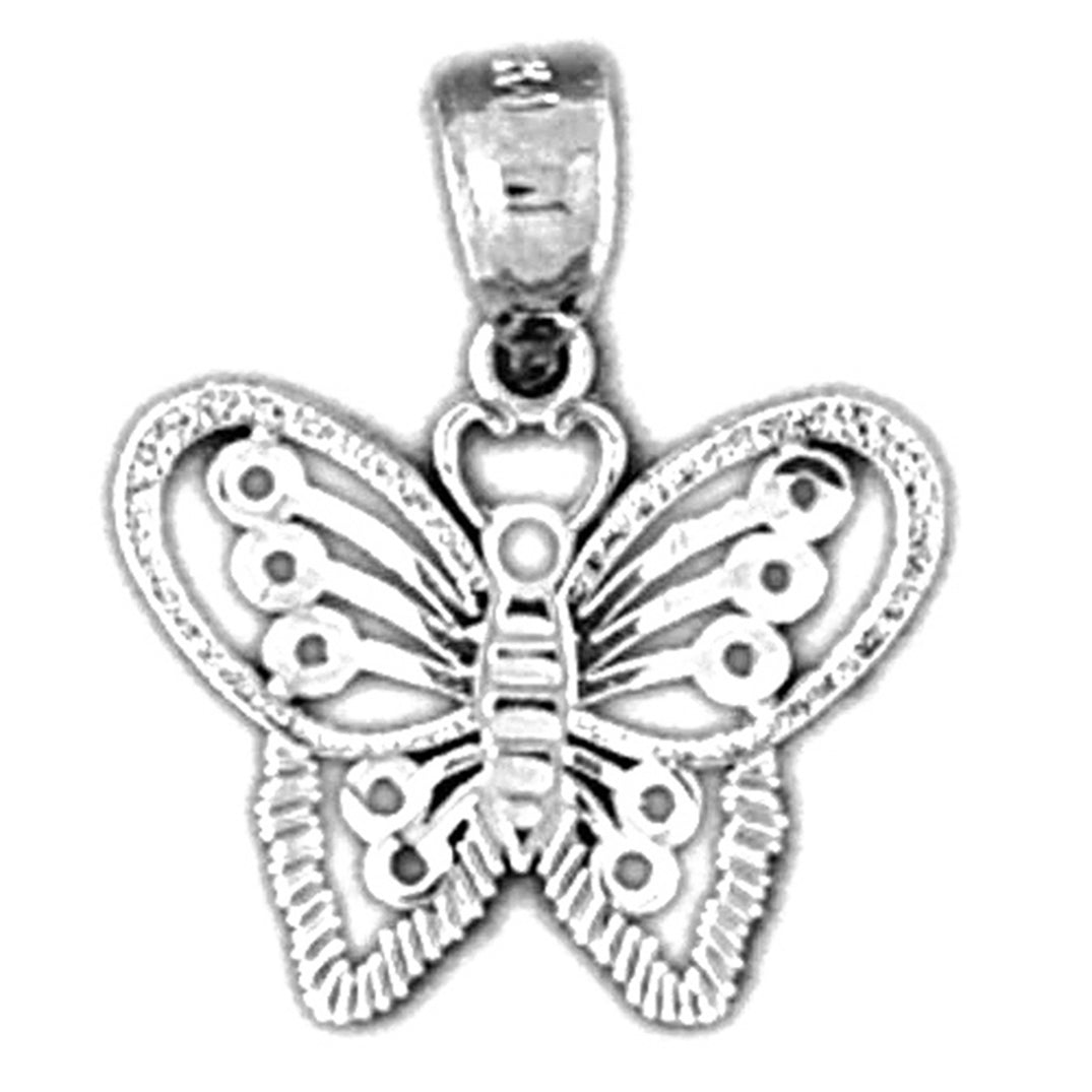 14K or 18K Gold Butterfly Pendant