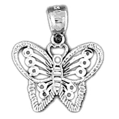 14K or 18K Gold Butterfly Pendant