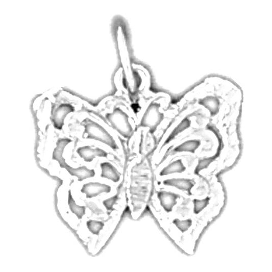 14K or 18K Gold Butterfly Pendant