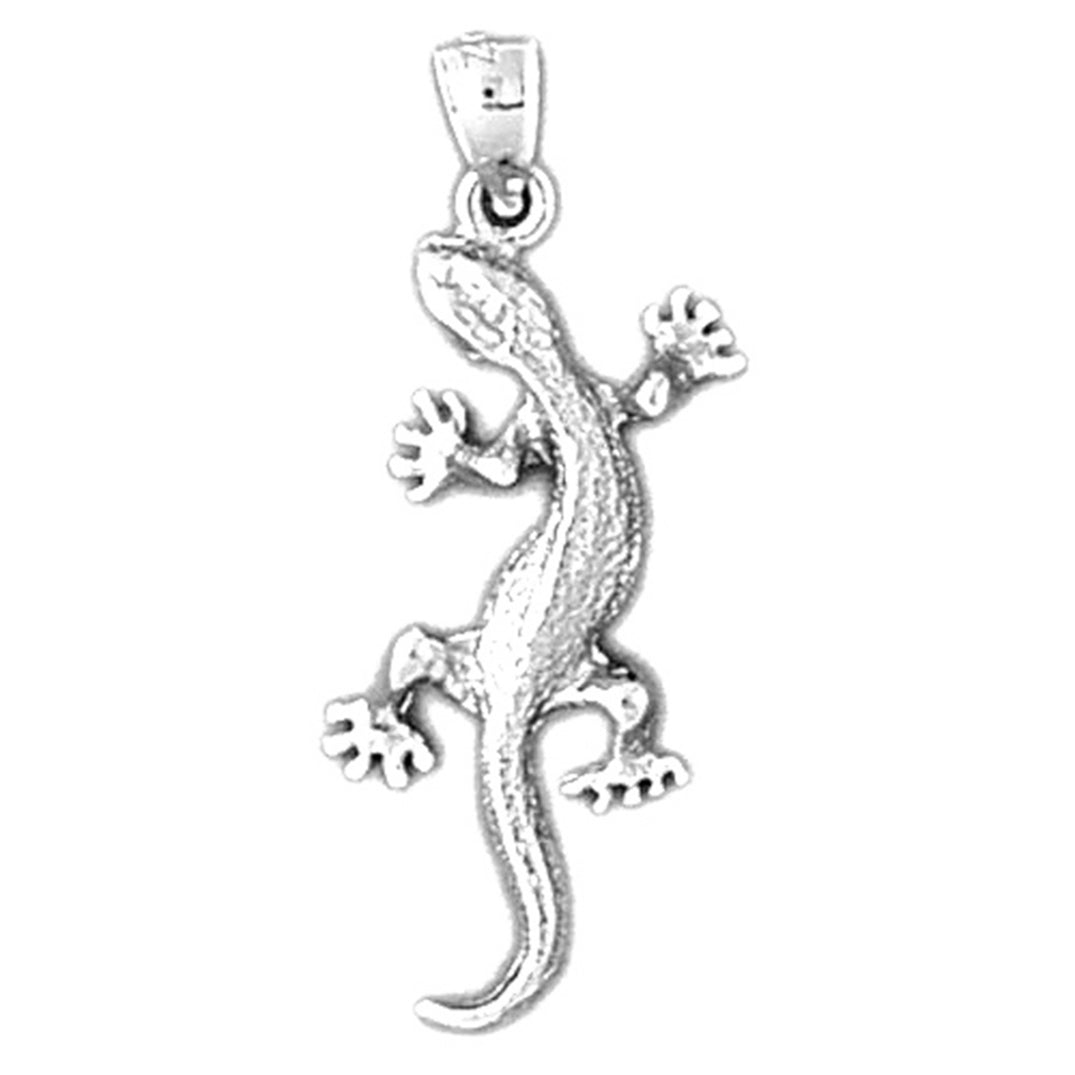 14K or 18K Gold Gecko Pendant