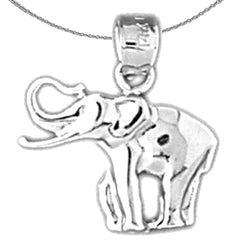 14K or 18K Gold Elephant Pendant