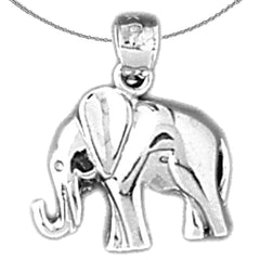 14K or 18K Gold Elephant Pendant