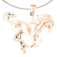 14K or 18K Gold Horse Pendant