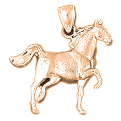 Colgante de caballo de oro de 14 quilates o 18 quilates