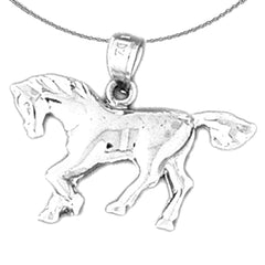 14K or 18K Gold Horse Pendant