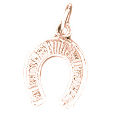 14K or 18K Gold Horse Shoe Pendant