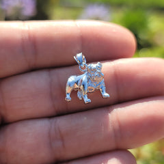 14K or 18K Gold Bulldog Pendant