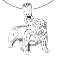 14K or 18K Gold Bulldog Pendant