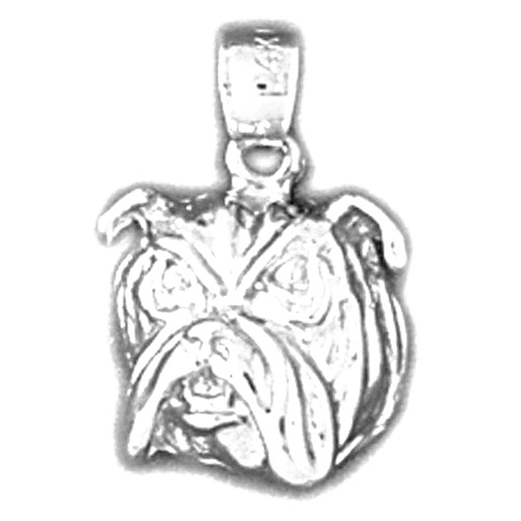 14K or 18K Gold Bulldog Pendant