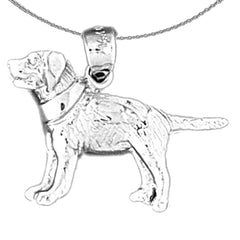 14K or 18K Gold Dog Pendant