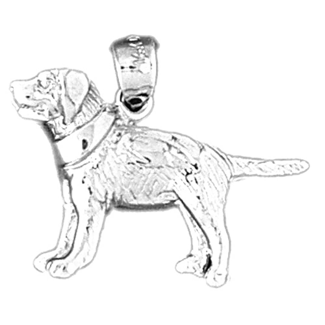 14K or 18K Gold Dog Pendant