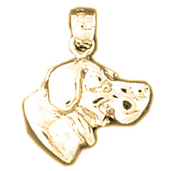 14K or 18K Gold Dog Pendant