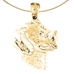 14K or 18K Gold Dog Pendant