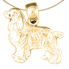 14K or 18K Gold Dog Pendant