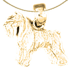 14K or 18K Gold Dog Pendant