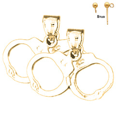 14K or 18K Gold Handcuff Earrings