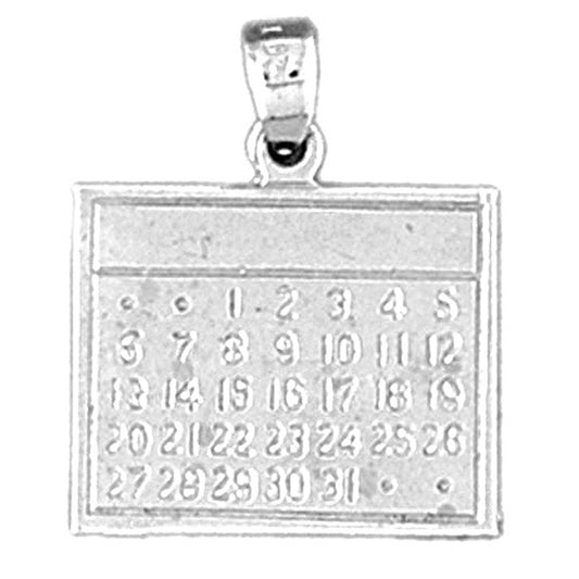 14K or 18K Gold Calendar Pendant