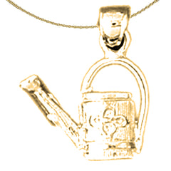 14K or 18K Gold Watering Bucket Pendant