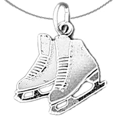 14K or 18K Gold Ice Skate Pendant