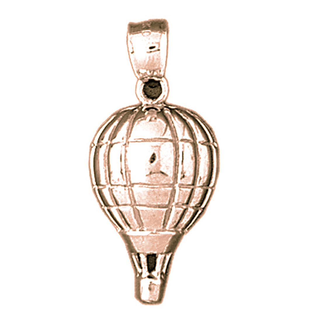 14K or 18K Gold Hot Air Balloon Pendant