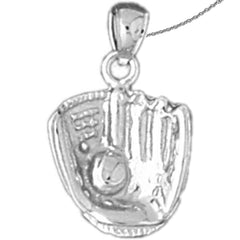 14K or 18K Gold Baseball Glove & Ball Pendant