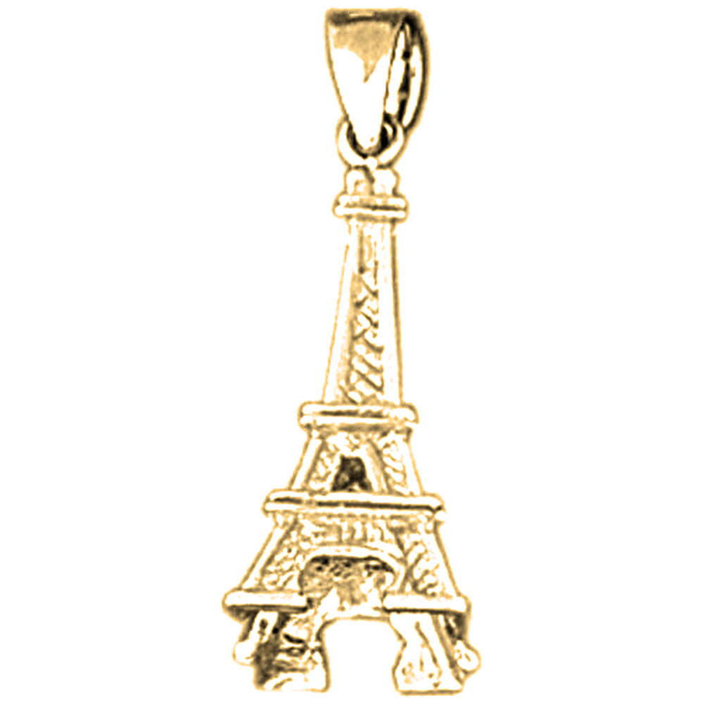 14K or 18K Gold Eiffel Tower Pendant