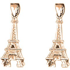 14K or 18K Gold 26mm Eiffel Tower Earrings