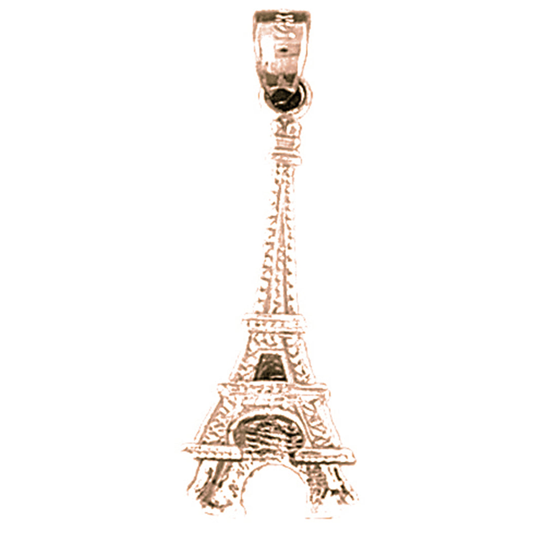 14K or 18K Gold Eiffel Tower Pendant