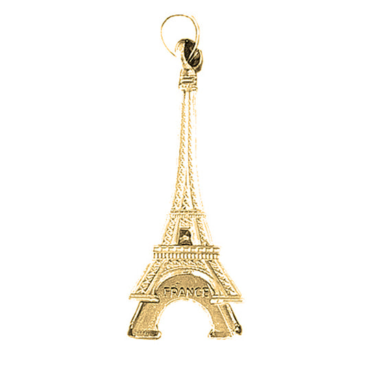 14K or 18K Gold Eiffel Tower Pendant