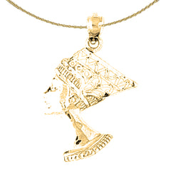 14K or 18K Gold Egyptian Pharaoh Pendant