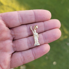 14K or 18K Gold Statue Of Liberty Pendant