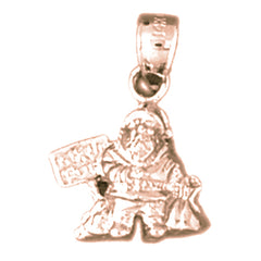 14K or 18K Gold 3D St. Nicholas Pendant